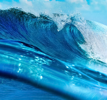 Pristine ocean waves